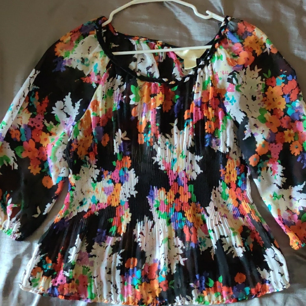 Black floral Blouse